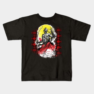 Cossack in battle Kids T-Shirt